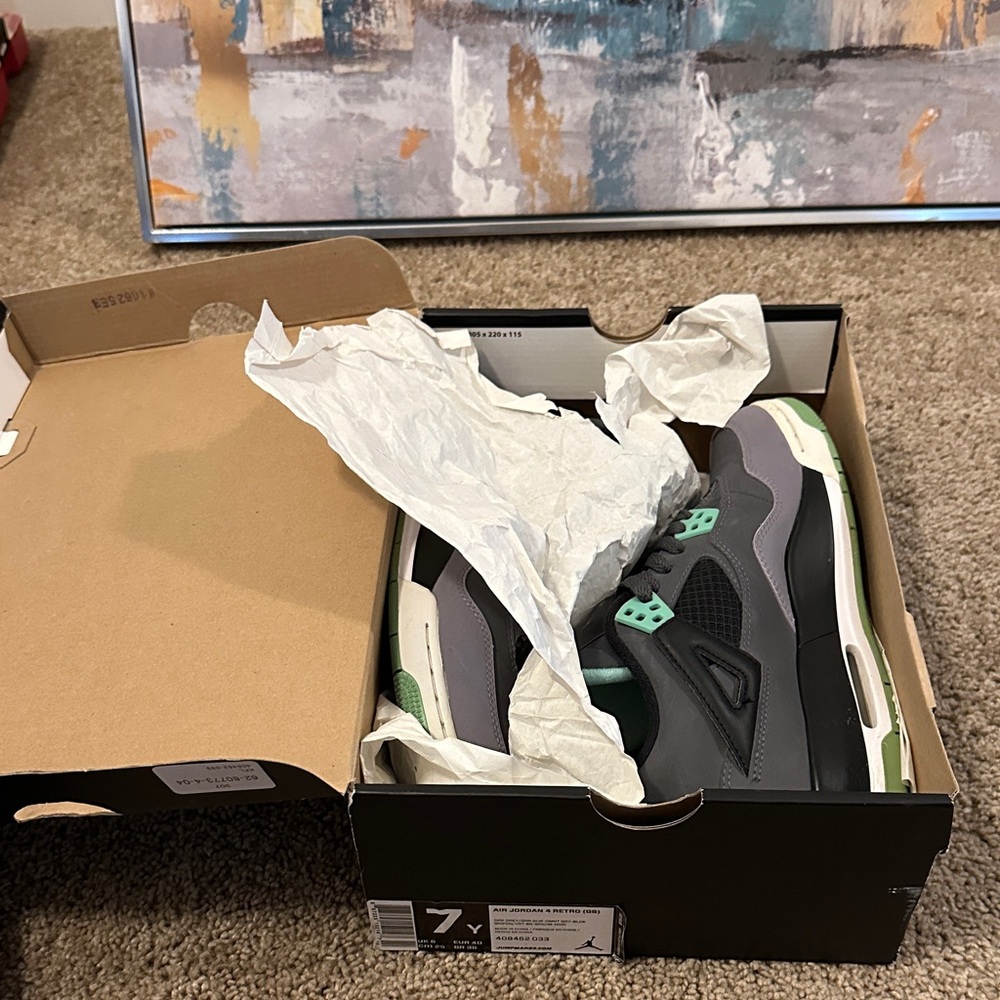 Jordan Kids Sneakers in Gray and Green
